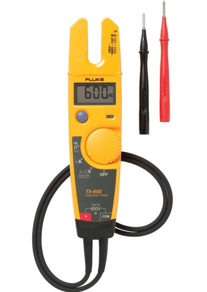 Тестер FLUKE, электрический, с дисплеем, питание: батарейки, корпус: пластик, для определения целостности цепи до 100 А, напряжение 600В, (659612)