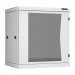Шкаф телекоммуникационный настенный TLK Classic II, 19", 12U, 636х600х450 мм (ВхШхГ), дверь: стекло, боковая панель: сплошная съемная, разборный, цвет: серый