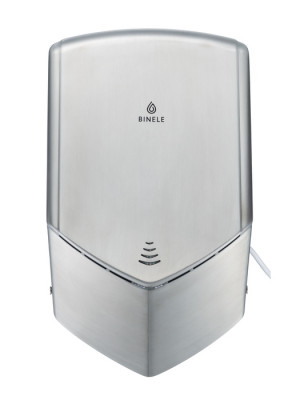 Металлическая сушилка для рук BINELE S-TURBO (металл, матовая)