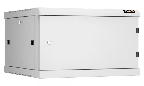 Шкаф телекоммуникационный настенный TLK Classic II, 19", 6U, 370х600х600 мм (ВхШхГ), дверь: металл, боковая панель: сплошная съемная, разборный, цвет: серый