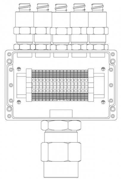 Коробка коммутационная взрывозащищенная КВМК 1610