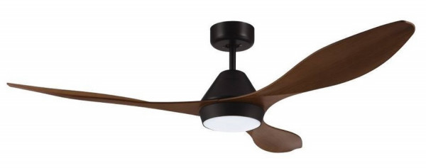 Вентилятор с подсветкой EGLO ANTIBES LED черный, темно-коричневый (35073)