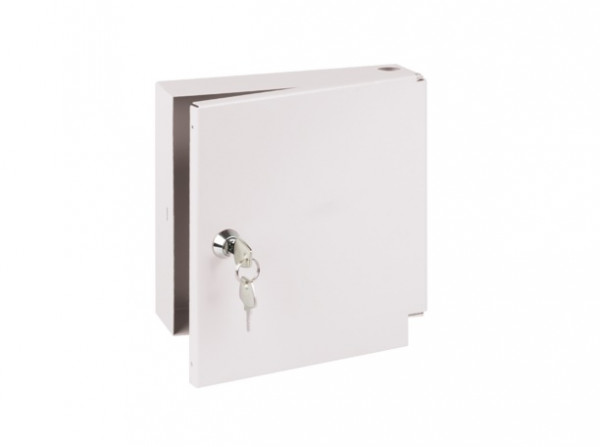 Бокс оптический Nikomax NMF, портов: 16, LC, 32 хОВ, 54х202х183 мм (ВхШхГ), цвет: серый, с ключом, (NMF-WP08-BLANK-OB-GY)