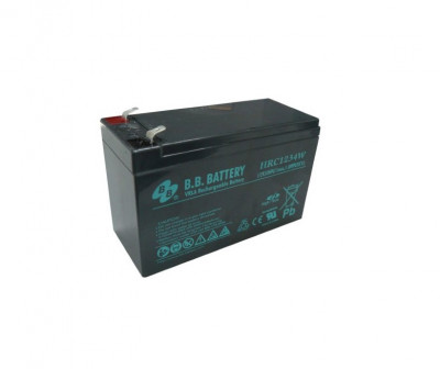 Аккумулятор для ИБП B.B.Battery HRC, 100х65х151 мм (ВхШхГ),  необслуживаемый электролитный,  12V/9 Ач, (BB.HRС 1234W)