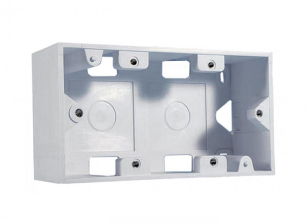 Коробка открытого монтажа Hyperline, Mosaic, 80х148х45 мм (ВхШхГ), цвет: белый