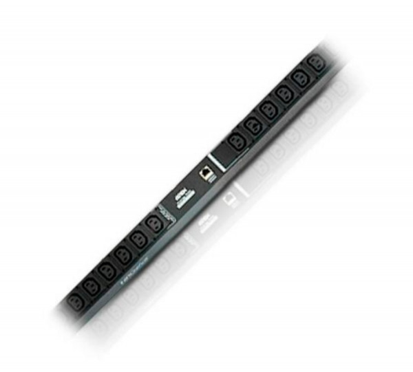 Блок силовых розеток Aten Altusen, вертикальный, неуправляемый, IEC 320 C13 х 24, вход IEC 60309, шнур 1,6 м, 44х44х130 мм (ВхШхГ), 32А, чёрный