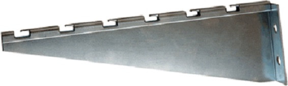 Кронштейн Lanmaster, прямой, для металлических лотков, 400 мм, сталь гальванически оцинкованная, покрытие: горячий цинк