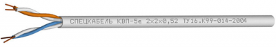 Кабель симметричный для структурированных кабельных систем (UTP) категории 5e, одиночной прокладки КВП-5е 1х2х0,52 (Спецкабель)