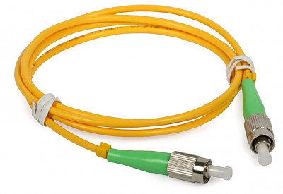 Коммутационный шнур оптический BNH Tight Buffer, Simplex FC/FC (APC/APC), OS2 9/125, LSZH, Ø 3мм, 25м, цвет: жёлтый, (B660.1-FCA-FCA-9-25-LSZH)
