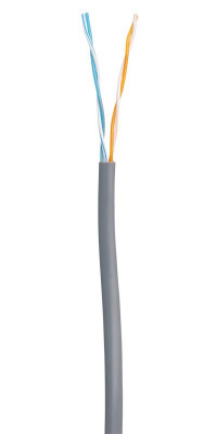 Кабель «витая пара» (LAN) для структурированных систем связи U/UTP 2pair, Cat5, In, PVC (EC-UU002-5-PVC-GY-5)