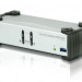 Переключатель KVM Aten, портов: 2, 55,5х88х210 мм (ВхШхГ), USB, цвет: металл