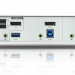 Переключатель KVM Aten, портов: 2, 55,5х88х210 мм (ВхШхГ), USB, цвет: металл