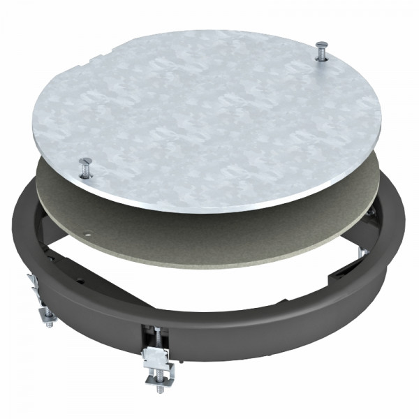 Люк напольный BETTERMANN ZESR4, пластик, ревизионный, 33х234 мм (ВхШ), в фальш-пол, цвет: серый