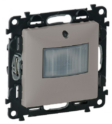 Датчик движения Legrand Valena Life, без подсветки, внутренняя, 71х71 мм (ВхШ), цвет: алюминий, с нейтралью (752373)