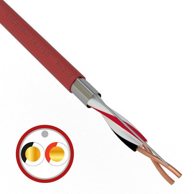 Кабель для систем пожарной и охранной сигнализации КПСВЭВнг(А)-LS 1х2х0,5 (01-4860-1)(REXANT)