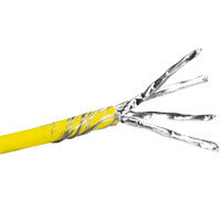Кабель витая пара Legrand, S/FTP, 4 пар., кат. 7, проводник Ø 0,53мм, , LSZH, 100МГц, 1м (катушка 500м), тип прокладки: внутри зданий, цвет: жёлтый