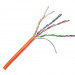 Кабель витая пара Lanmaster, U/UTP, 4 пар., кат. 5е, проводник Ø 0,51мм, AWG24, PVC, 100МГц, 1м (коробка 305м), тип прокладки: внутри зданий, цвет: оранжевый