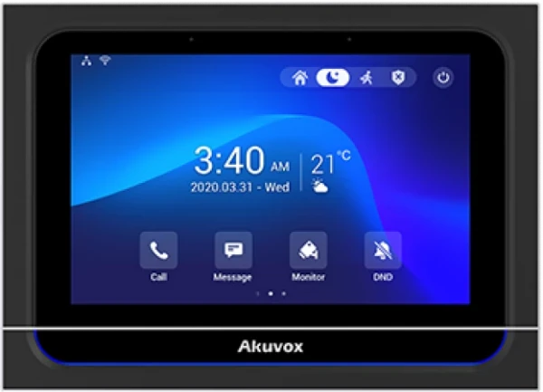 Видеодомофон Akuvox X933W Black In-Wall