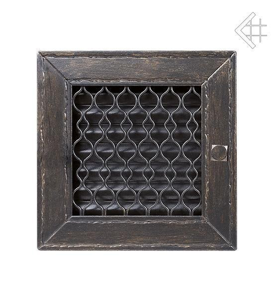 Вентиляционная решетка для камина Kratki Ретро графит с одной дверкой выдвижная RETROW/22/G/A