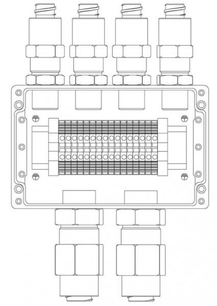 Коробка коммутационная взрывозащищенная КВМК 1607