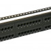 Коммутационная патч-панель Cabeus, 19", 2HU, портов: 48 х RJ45, кат. 6A, неэкр., порты в 2 ряда, цвет: чёрный, (PL-48-Cat.6A-Dual)