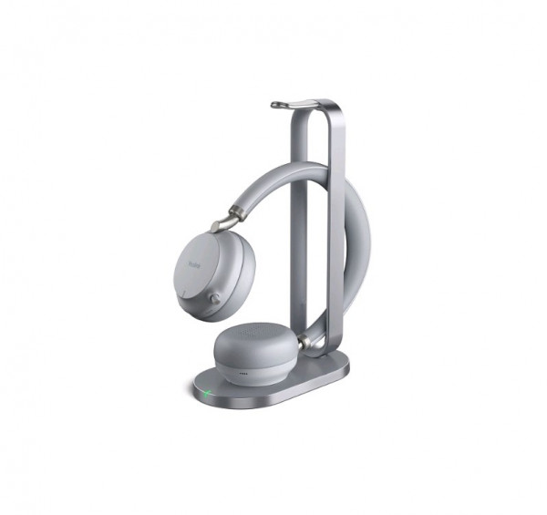 Гарнитура Yealink, Беспроводная, (BH72 with Charging Stand UC Light Gray USB-A)