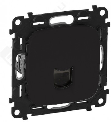 Розетка информационная Legrand Valena Allure, 1x RJ45, кат. 5е, неэкр., внешняя, 51х58 мм (ВхШ), цвет: антрацит, (LEG.753950)