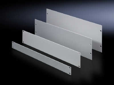Панель монтажная Rittal, неперфорированная, 19", 2U, 89х483 мм (ВхШ), плоская, алюминий, 3 шт, цвет: серый