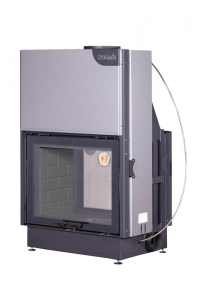 Тоннельная дровяная топка ЭКОКАМИН Вега 800TВ туннельная черный шамот