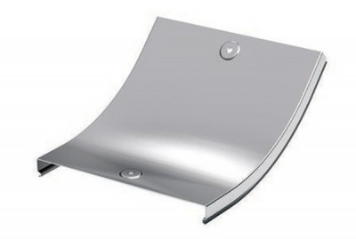 Крышка DKC S5 Combitech, 45 град., 150х80х167 (ШхВхД), для металлических лотков, толщина: 0,8 мм, сталь, цинк-ламель, цвет: серый, внутренняя