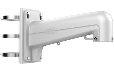 Кронштейн HIKVISION, 170,7х255,3х355,5 (ШхГхВ), на столб, для систем видеонаблюдения, материал: алюминий, с резиновой прокладкой, цвет: белый