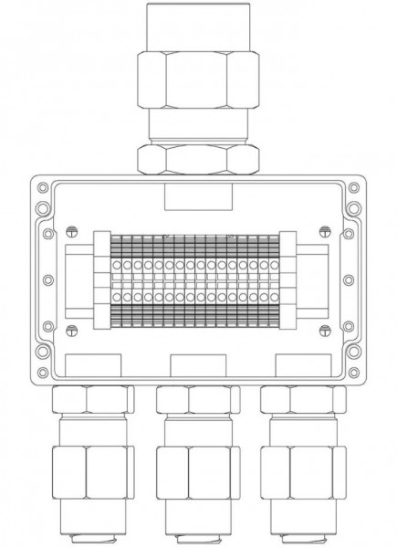 Коробка коммутационная взрывозащищенная КВМК 1611
