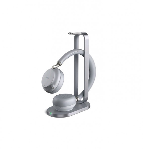 Гарнитура Yealink, Беспроводная, (BH72 with Charging Stand Teams Light Gray USB-A)