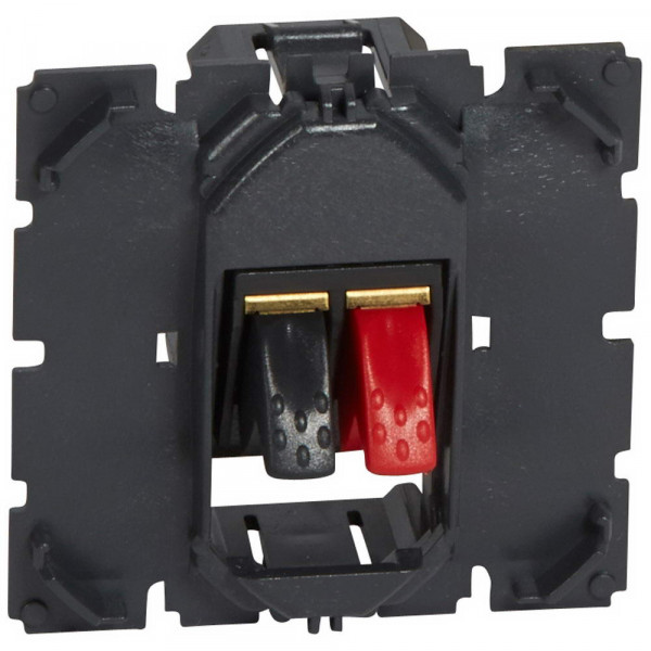 Розетка аудио Legrand Celiane, 2x Прочее, IP41, 187х109 мм (ВхШ), цвет: чёрный, (LEG.067311)