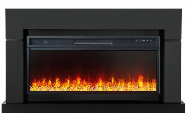 Линейный электрокамин Royal Flame Lindos Graphite Grey (серый графит) с очагом Vision 42 LED