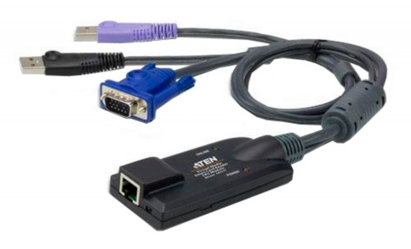 Переходник Aten, RJ45/HDB-15/USB(Type A), 230 х 430 х 900 мм, (KA7177-AX)