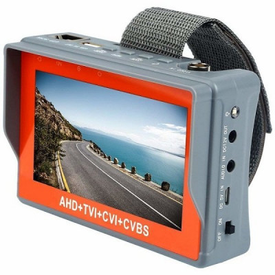 Многофункциональный тестовый видеомонитор для аналогового видеонаблюдения GF-AM431TSR v2