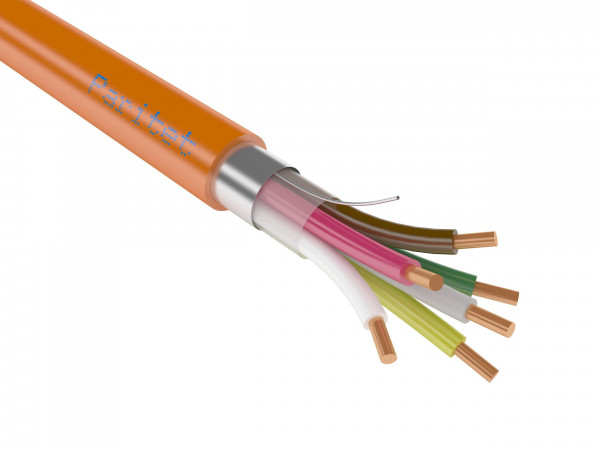 Кабель не распространяющий горение при групповой прокладке, с пониженным дымо- и газовыделением, с пониженной токсичностью продуктов горения КСПЭВПнг(А)-HF 2х2х1,13*