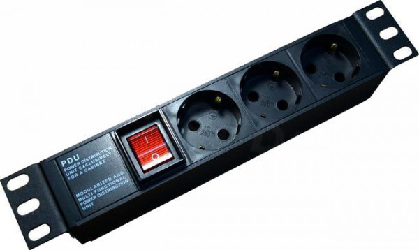 Блок розеток 19' SHE19-6SH-S-IEC