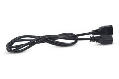 Шнур ввода/вывода Cabeus, IEC 60320 С19, вилка IEC 60320 С20, 3 м, 16А, из кабеля 3х1,5 мм², цвет: чёрный