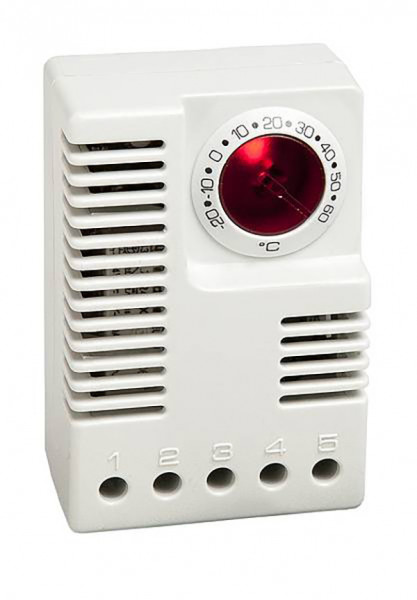 Термостат STEGO ETR 011, 64,5х42х38 мм (ВхШхГ), на DIN-рейку, для вентиляторов, 230V, красный, электронный, -20 до +60 °C