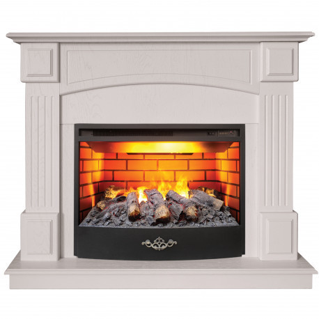 Электрокамин с широким очагом 3D Real-Flame CAROLINA 24/25.5 WT с очагом FIRESTAR 25.5 3D