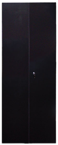 Дверь (к шкафу) TWT Business, 37U, 1833х600 мм (ВхШ), двойная, металл, для шкафов, цвет: чёрный