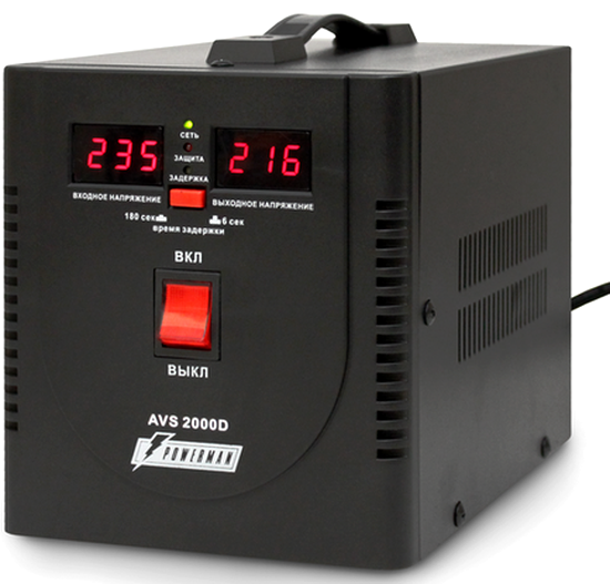 Стабилизатор напряжения Powerman AVS 2000D Black