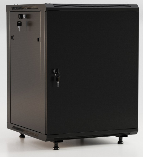 Шкаф настенный 19', 15U TWB-FC-1566-SR-RAL9004