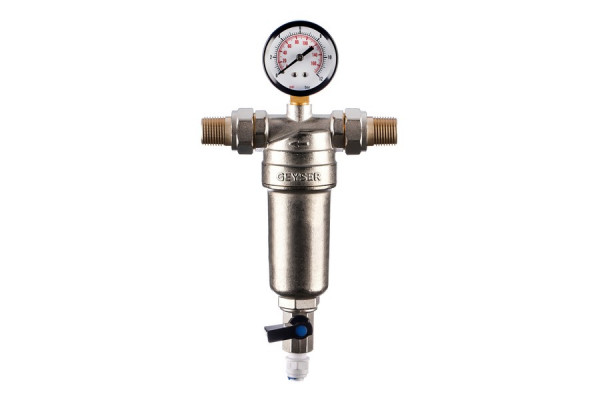 Магистральный фильтр с присоединительным диаметром 1/2"  Гейзер фильтр Бастион 7508165201