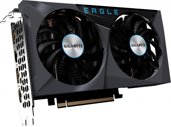 Видеокарта NVIDIA GeForce RTX 3050 Gigabyte 8Gb (GV-N3050EAGLE OC-8GD)