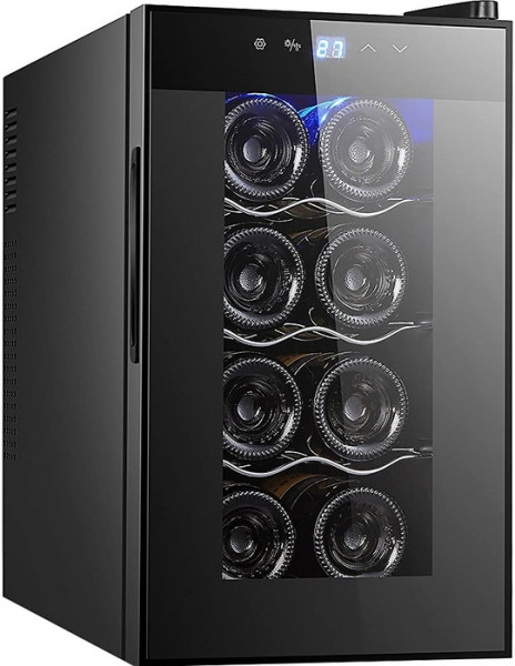 Отдельностоящий винный шкаф до 12 бутылок HURAKAN HKN-WNC25T