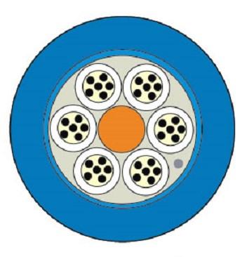 Кабель волоконно-оптический Siemon XGLO Tight Buffer,  36хОВ, OM4 50/125, LSZH, Ø 10,5мм, универсальный, небронированный, цвет: синий