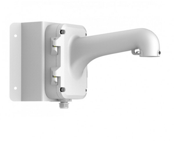 Кронштейн HIKVISION, накладной, 206,8х261,8х465 (ШхГхВ), угловой, для систем видеонаблюдения, материал: алюминий, с монтажной коробкой, цвет: белый
